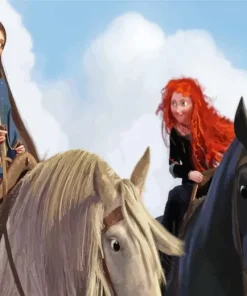 Brave Elinor With Merida Diamond Painting