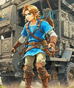 Breath Of The Wild Link Diamond Painting