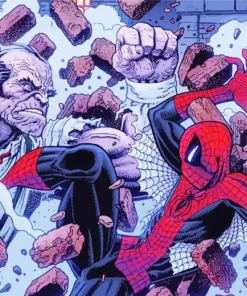 Brick Wall Spider Man Diamond Painting