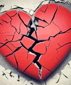 Broken Heart Diamond Painting