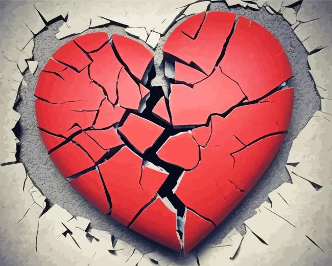 broken heart Diamond Paintings Broken Heart Diamond Painting