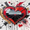Broken Heart With Arrow Diamond Painting