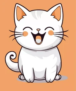 Cat Smiling Diamond Painting