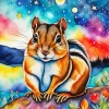 Chipmunk Starry Night Diamond Painting