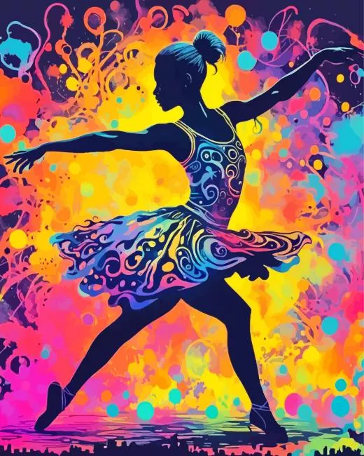 colorful ballerina silhouette dance Diamond Paints Colorful Ballerina Silhouette Dance Diamond Painting