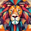 Cool Abstract Lion Art Diamond Painting