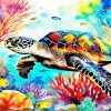 Cool Fish And Turtle Diamond Painting