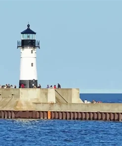 Duluth Lighthouse Art Diamond Painting