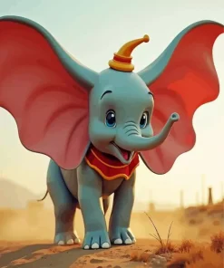 Dumbo The Elephant Diamond Painting