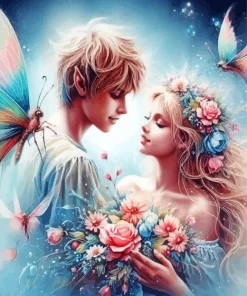 Fairy Hug Romance Diamond Painting