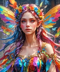 Fairy Rainbow Art Diamond Painting