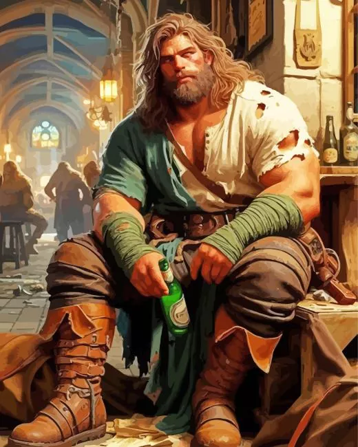 fat viking art Diamond Paints Fat Viking Art Diamond Painting