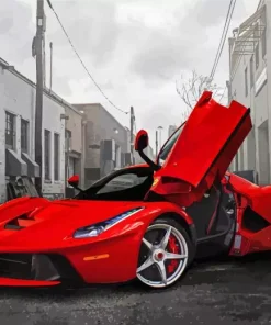 Ferrari Red Diamond Painting