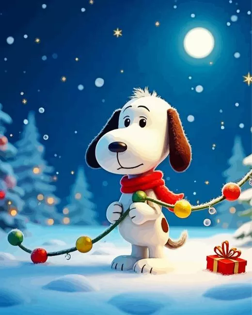 festive snoopy art Diamond Paintings Festive Snoopy Art Diamond Painting