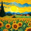 Field Of Sunflowers Van Gogh Art Diamond Painting