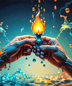 Fire And Water Diamond Painting