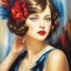Flappers Smoking Diamond Painting