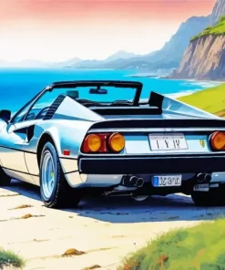 Grey Ferrari 308 Diamond Painting