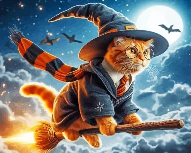 halloween cat art Diamond Paints Halloween Cat Art Diamond Painting