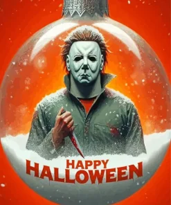 Happy Halloween Michael Myers Diamond Painting