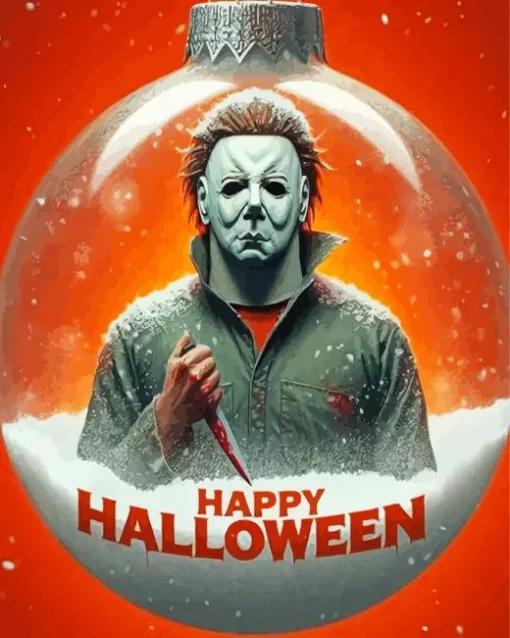 Happy Halloween Michael Myers Diamond Painting