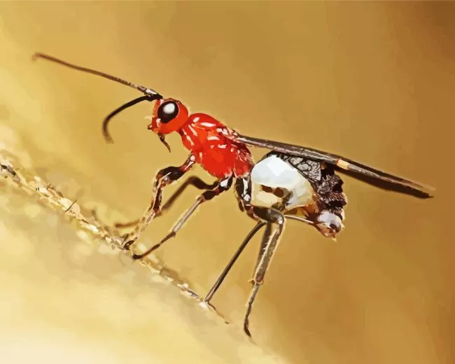 ichneumon wasp Diamond Paintings Ichneumon Wasp Diamond Painting