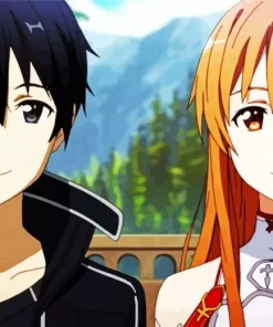 Kazuto Kirigaya And Asuna Yuuki Diamond Painting