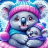 Koala Family Art Diamond Painting