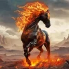 Lava Horse Diamond Painting