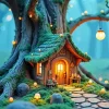 Little Fairy House Diamond Painting