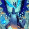 Mega Charizard X Art Diamond Painting