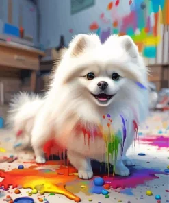 Pomeranian Diamond Painting