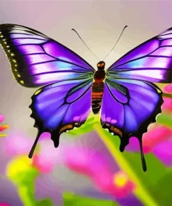 Purple Butterfly Diamond Painting