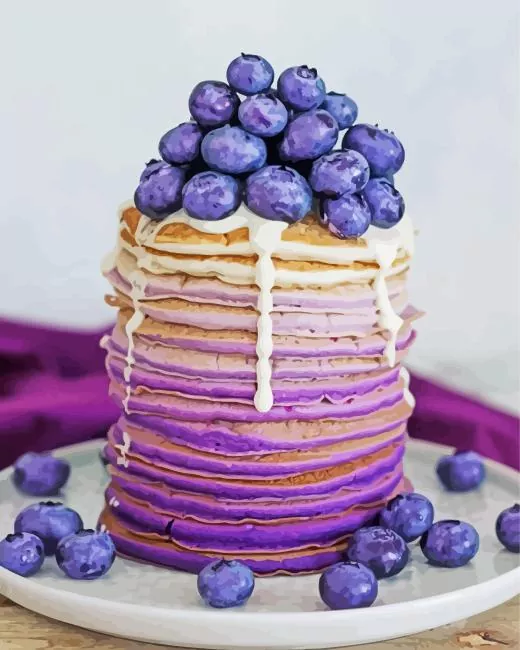 purple pancakes Diamond Dotz Purple Pancakes Diamond Painting