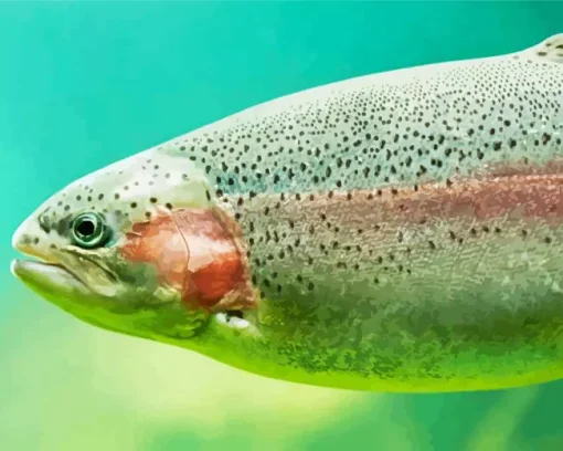 Rainbow Trout Fish Diamond Painting