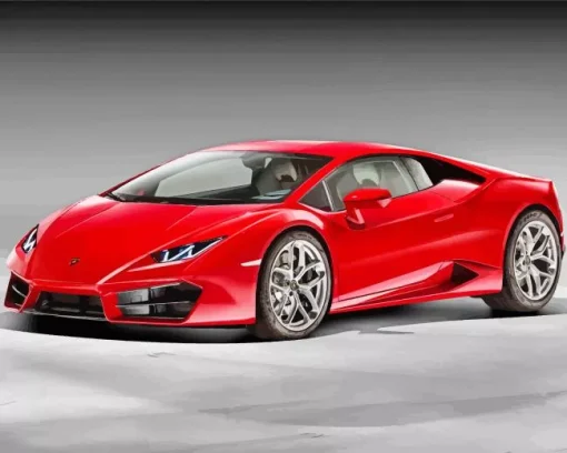 Red Lamborghini Diamond Painting