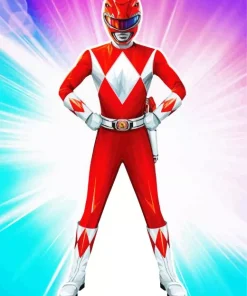 Red Power Ranger Diamond Painting