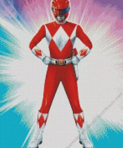 Red Power Ranger Diamond Painting