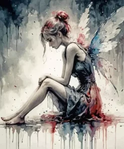Sad Girl Diamond Painting