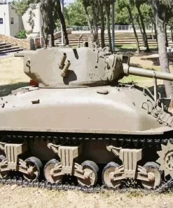 Sherman Tank Diamond Painting
