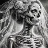 Skull Bride Diamond Painting