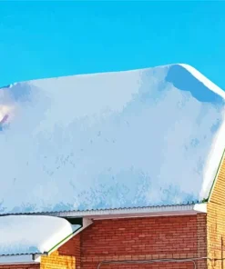 Snow On A Roof Diamond Painting