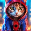 Spider Cat Diamond Painting