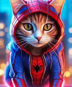 Spider Cat Diamond Painting