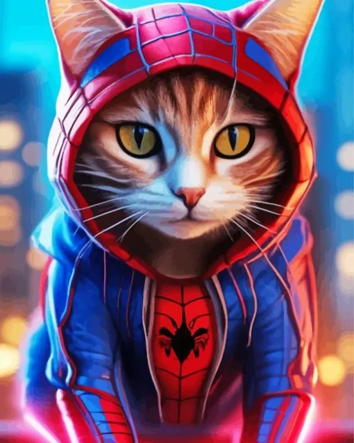 Spider Cat Diamond Painting
