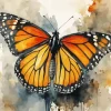 Splash Monarch Butterfly Diamond Painting