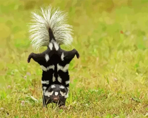 Striped Skunk Diamond Painting
