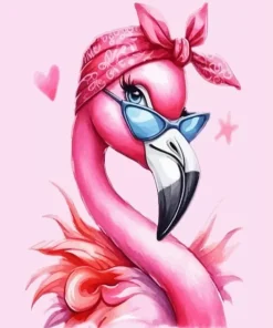 Stylish Flamingo Diamond Painting