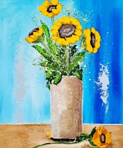 Sunflowers In A Vase Diamond Painting