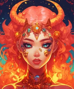 Taurus Girl Diamond Painting